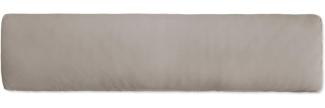 Traumschlaf Premium Interlock Jersey Seitenschläferkissen Bezug|40x140 cm| grau