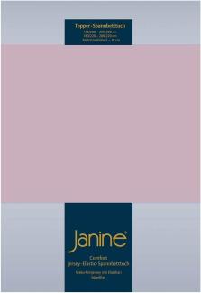 Janine Topper Comfort Jersey Spannbetttuch|180x200 cm - 200x220 cm| altrose