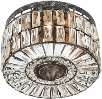 Mirabeau Wandleuchte Deckenlampe Hutton antikgrau/klar