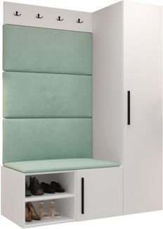 Garderoben-Set Mapreni II (Farbe: Weiß, Manila 11)