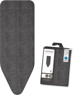 Brabantia Bügelbrettbezug, Jeansschwarz, Größe C (124x45 cm)