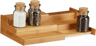 Bambus Gewürzregal ausziehbar 3 Ebenen 10021573