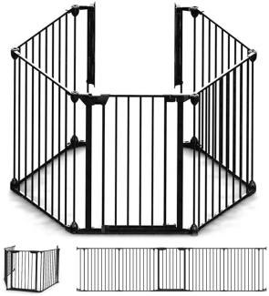 Noma Schutzgitter mit 5 Elementen Modular Metall Schwarz 94238