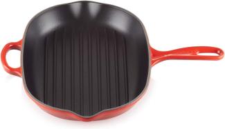 Le Creuset Grillpfanne Oval Signature 32 cm Kirschrot - Rot - 29 bis 32 cm