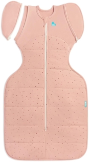 Love To Dream Wickeltasche, warm, 2,5 Tog, patentierte Flügel mit Reißverschluss, helfen dem Baby sanft beim sicheren Übergang vom Pucken zu Armfrei (Rosenkiesel, Größe L (8,6–10,9 kg)