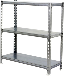 Simon Rack Schwerlastregal, 900 x 1100 x 300 mm, Bis 200 kg Belastbar, 3 Verstellbare Ablagen, Kellerregal, Lagerregal, Verzinkt - Simonclick