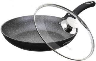 Pfanne Bratpfanne Schmorpfanne mit Glasdeckel Induktion Ø26cm Cheffinger CF-FP26
