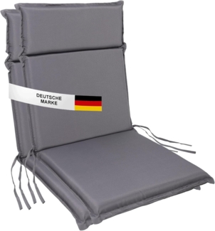 Albatros International Stuhlkissen Albatros Sitzauflage Gartenstuhlauflagen Sitzpolster, Sitzpolster Sitzkissen Outdoor Anthrazit Hochlehner Auflage UV