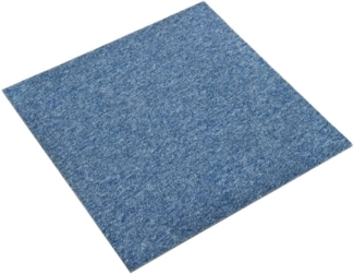 vidaXL Teppichfliesen 20 Stk. 5 m² 50x50 cm Blau 147316