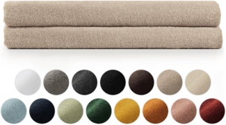 Blumtal Badetücher Premium weiche Frottier 2er Set mit Aufhängschlaufen, Frottee (2-St), Baumwolle Oeko-TEX Zertifiziert, saugstark