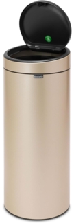 Brabantia Touch bin New, Abfalleimer, Mülleimer, Stahl, Metallic Gold, 30 L, 304507
