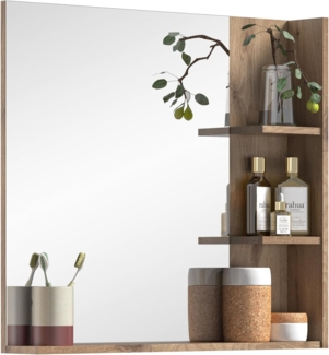 Badezimmer Spiegel Tomaso in Eiche 79 x 73 cm