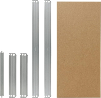 shelfplaza PRO 80x40 cm Fachboden-Set in grau-verzinkt für PRO Schwerlastregale mit 200 kg Traglast pro Boden