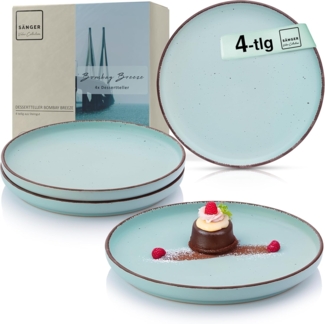 SÄNGER Steingut Dessertteller Bombay Breeze 4 teilig