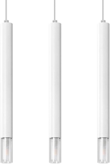 SOLLUX SL. 0959 Pendelleuchte WEZYR 3 weiß L: 60, B: 450, H: 1200, G9/40W, dimmbar