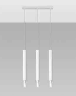 SOLLUX SL. 0959 Pendelleuchte WEZYR 3 weiß L: 60, B: 450, H: 1200, G9/40W, dimmbar