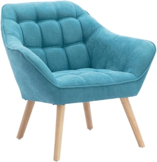 Vente-unique - Sessel - Stoff - Blau - CASERTA