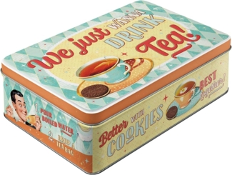 Nostalgic-Art Keksdose Nostalgic-Art - Vorratsdose Flach - Tea & Cookies Together