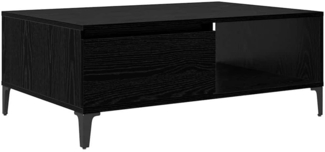 vidaXL Couchtisch Schwarz Eichen-Optik 90 x 60 x 35 cm Holzwerkstoff 875118