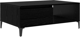 vidaXL Couchtisch Schwarz Eichen-Optik 90 x 60 x 35 cm Holzwerkstoff 875118