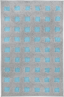 Kleine Wolke Badteppich Boxes in Opal mit 70x120 cm