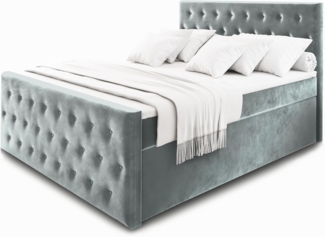 Masseno Boxbett FONDI 160x200 cm mit Bonell Matratze und Topper