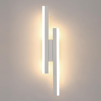 Comely Wandleuchte LED Innen Moderne, 16W Dimmbar Wandlampe Innen 3 Farbtemperaturen 3000K/4500K/6500K, Flurlampe Lange Parallele Wandlicht für Flur Treppenhaus Flur Wohnzimmer Schlafzimmer