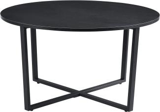 Couchtisch Vadstena 45x80cm Schwarz [en. casa]