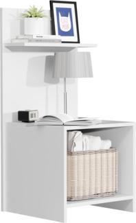 VCM Nachttisch Malisa 920335 Weiß H. 91 x B. 45 x T. 40 cm