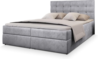 Masseno Boxbett GLOS 140x200 cm mit Bonell Matratze und Topper