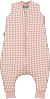 molis&co - Baby Schlafsack mit Füßen 2.5 TOG - Ganzjahres Schlafsack - Babyschlafsack mit Beinen - 100% Baumwolle, Winterschlafsack Premium Qualität - Dusty Rose 45 cm (55cm inkl. Hosenbeine)