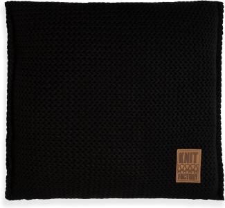 Knit Factory Maxx Kissen 50x50 cm Glatt Schwarz