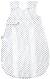 Odenwälder Jersey-Schlafsack primaklima check light grey, Größe in cm:90 cm