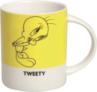 Excelsa Looney Tunes Mug Tweety 300 ml, Porzellan, Gelb, 8. 9 x 8. 9 x 9 cm