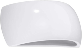 SOLLUX SL. 1025 lackierte Wandleuchte PONTIUS glanz weiß L: 90, B: 320, H: 135, G9/40W, dimmbar