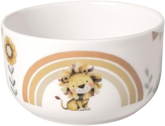 Villeroy & Boch Besteck-Set Roar like a Lion Kindermüslischale 12,5cm, Premium Porcelain