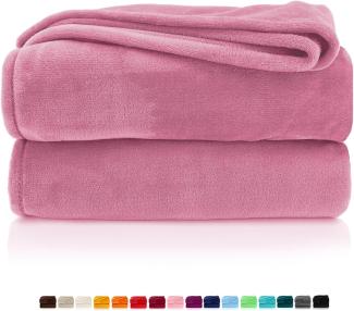 Wohndecke Premium Super Soft Flanell Kuscheldecke Sofadecke, heimtexland, super weich und flauschig, Allergiker geeignet, atmungsaktiv