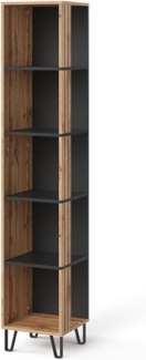 Vicco Bücherregal Eiche Wotan 36x186.6 cm, Amber