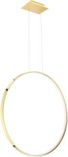SOLLUX TH. 248 Hängeleuchte RIO LED 50W Aluminium gold L:78cm B:16cm H:150cm 3000K