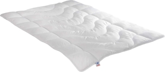 Irisette leichte Sommerdecke Steppbett Lotte, mit Top Cool Gewebe, 95 Grad waschbar, inkl. Aufbewahrungstasche, 200x200 cm, weiß