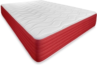 DUÉRMETE ONLINE Viskoelastische Lite Matratze, wendbar, fest und bequem, für Winter/Sommer, Weiß, Höhe 30 cm, 160x200 cm