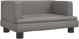 vidaXL Kindersofa Grau 60x40x30 cm Kunstleder 3196327