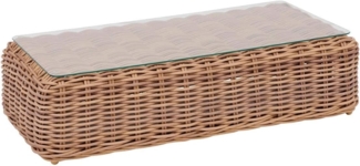 Hespéride - Rechteckiger Garten-Beistelltisch Savinia Tahi - 126 x 64 x 33 cm - Tahini