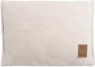 Knit Factory Lynn Kissen 60x40 cm Glatt Beige