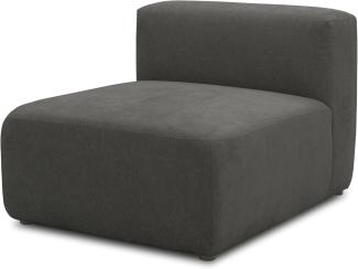 DOMO. collection Sessel Adrian, Modul-Sofa, Polsterhocker mit Rückenlehne, Modul-Couch, Einzel-Element, kombinierbar, Polstersessel, 85 x 108 x 69 cm (BxTxH), dunkelgrau