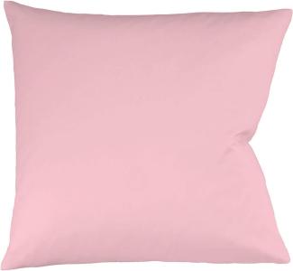 Fleuresse Interlock-Jersey-Kissenbezug uni colours rose 4040 Größe 40 x 15 cm Nackenrolle