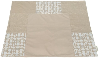ULLENBOOM ® Wickelauflagenbezug 75x85 cm, Sand (Made in EU) - abnehmbarer Bezug für Wickelauflage 85x75, Baby Überzug für Wickelunterlage aus Baumwolle, Wickelbezug für Wickeltisch