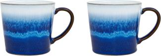 Denby Azurblau, Steingut, blau, 2 Stück