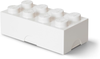 Lego 'Storage Brick' 8 junior 20 x 10 x 7,5 cm PP weiß