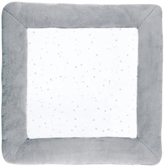 bemini 'Jersey Plus Softy Stary' Laufstalleinlage weiß/grau 100x100 cm